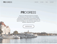 Tablet Screenshot of progresspr.se